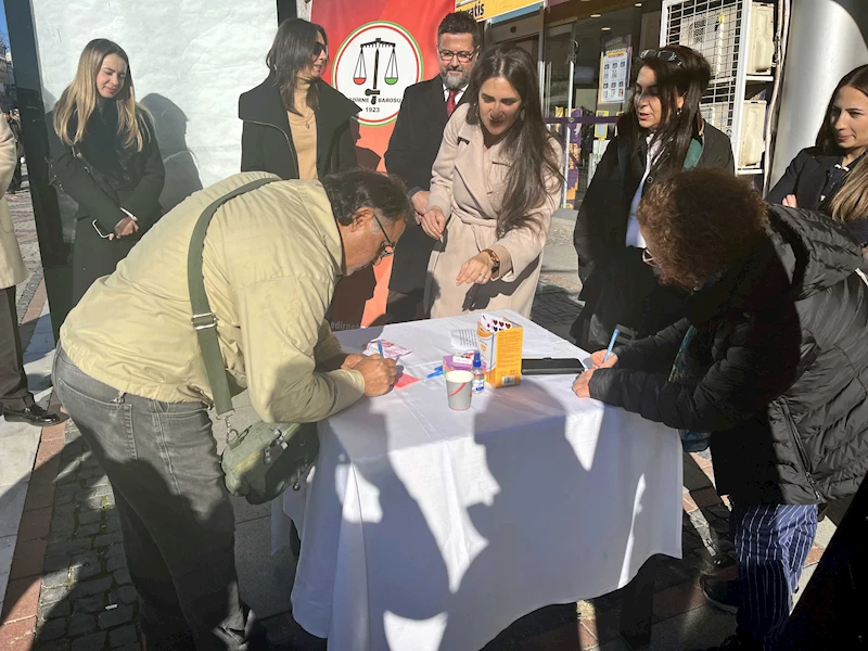 Edirne Barosu, kadına şiddetle mücadelede vatandaşların önerilerini aldı