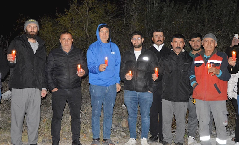 Elektrik kesintilerine mumlu protesto