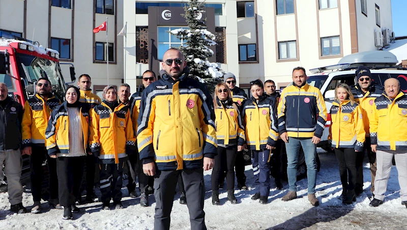 Erzurum 112 Acil Sağlık ekipleri kışa hazır