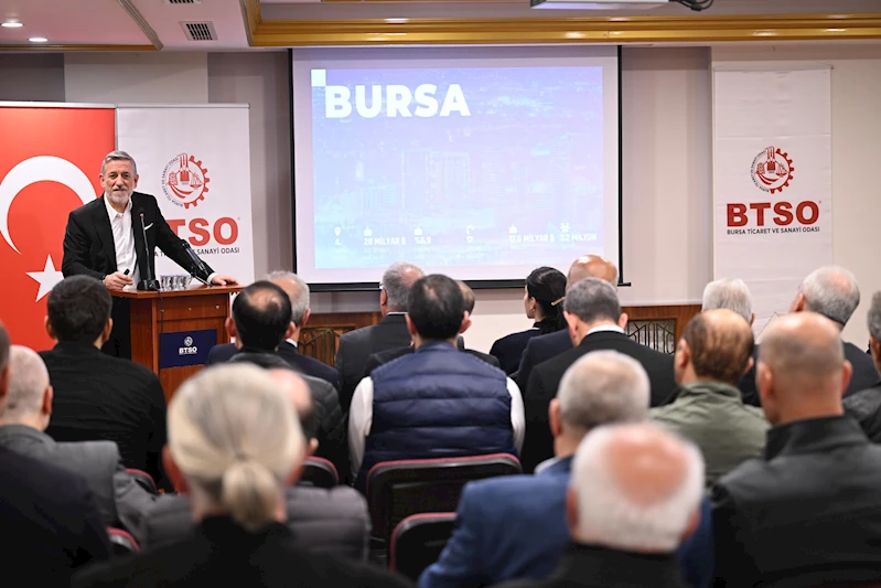 BTSO Başkanı Burkay: 7 asırlık geçmişe sahip çarşıda dijital dönüşüm merkezini hayata geçiriyoruz