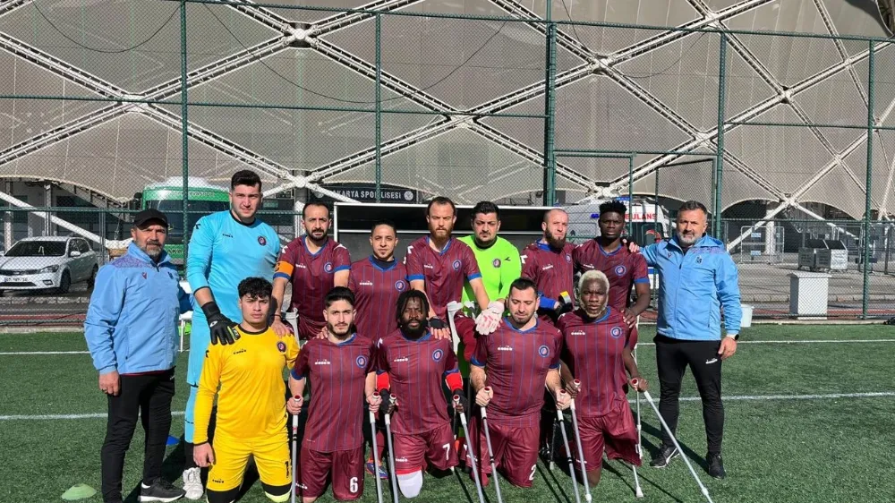 Trabzon ampute futbol takımı ilk müsabakada mağlup gelerek lig