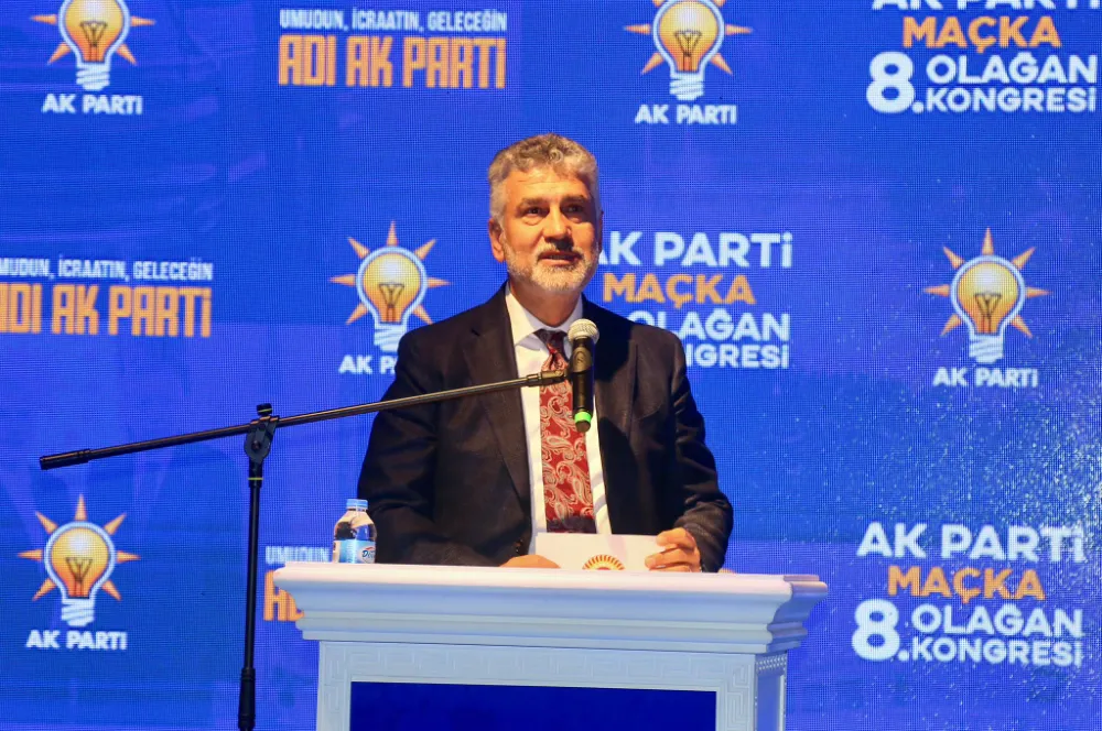 Maçka’da AK Parti 8. Olağan İlçe Kongresi Gerçekleşti: Turgay Çoban Güven Tazeledi