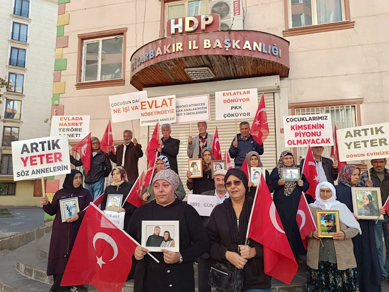 HDP önündeki evlat nöbetinde aile sayısı 379 oldu