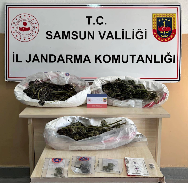 Samsun’da 627 gram kubar esrar ele geçirildi; şüpheli aranıyor