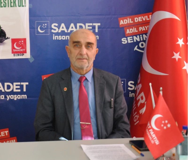 Saadet Partisi Sinop İl Başkanı Üçüncüoğlu