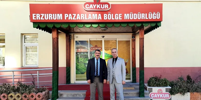 Çaykur’a Ziyaret: Erzurum Ticaret İl Müdürü Hüseyin Yücel’den Bölge Müdürlüğü’ne Teşekkür