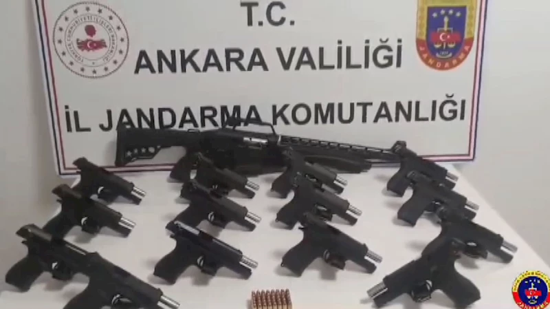 Ankara’da yasa dışı silah ticareti operasyonu: 2 gözaltı