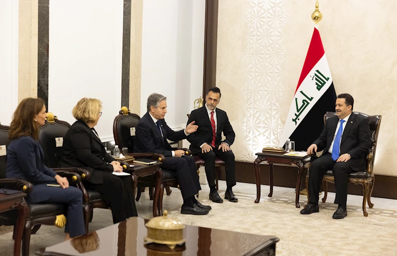 ABD Dışişleri Bakanı Blinken, Irak Başbakanı Sudani ile görüştü