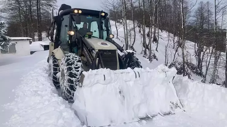 Doğu Karadeniz’de 330 yerleşim yerinin yolu kardan kapandı