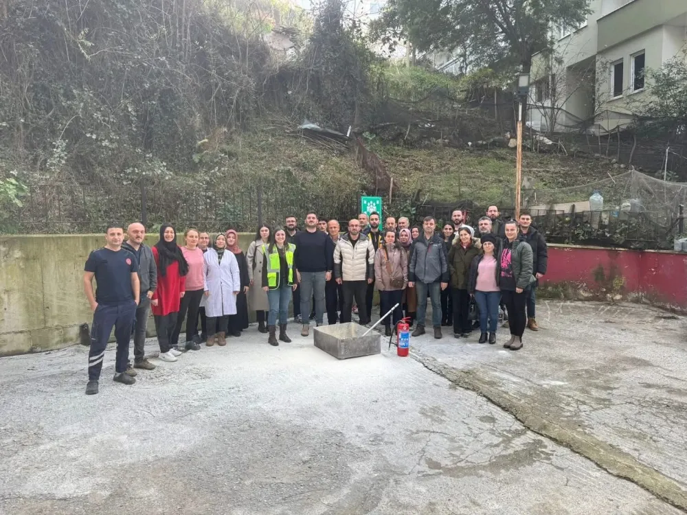 Trabzon İl Sağlık Müdürlüğü, Yangın ve Acil Durum Tatbikatlarını Gerçekleştiriyor