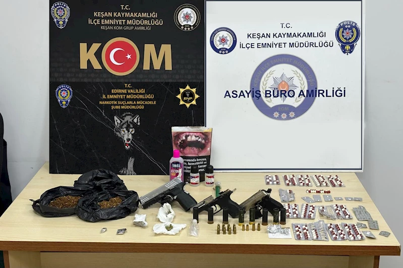 Edirne’de uyuşturucu operasyonu: 20 gözaltı 