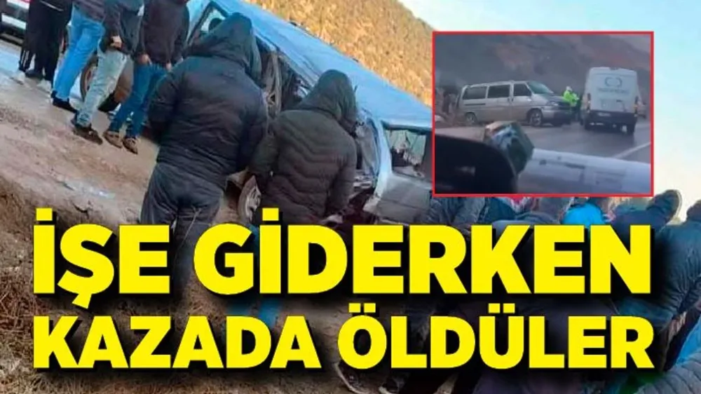 İşçi servisi ile tır çarpıştı: 2 ölü, 7 yaralı