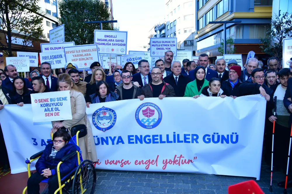 3 Aralık Dünya Engelliler Günü kapsamında Trabzon