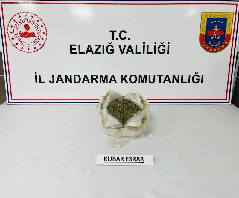 Elazığ’da yolcu otobüsünde uyuşturucuya 1 gözaltı