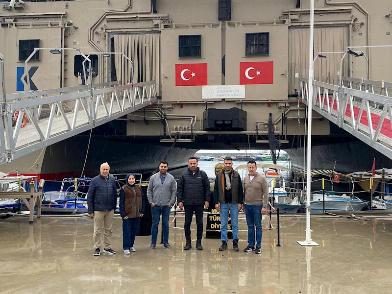 Hatay’da okula dönüştürülen Rauf Bey Gemisi’nde eğitim sürüyor 