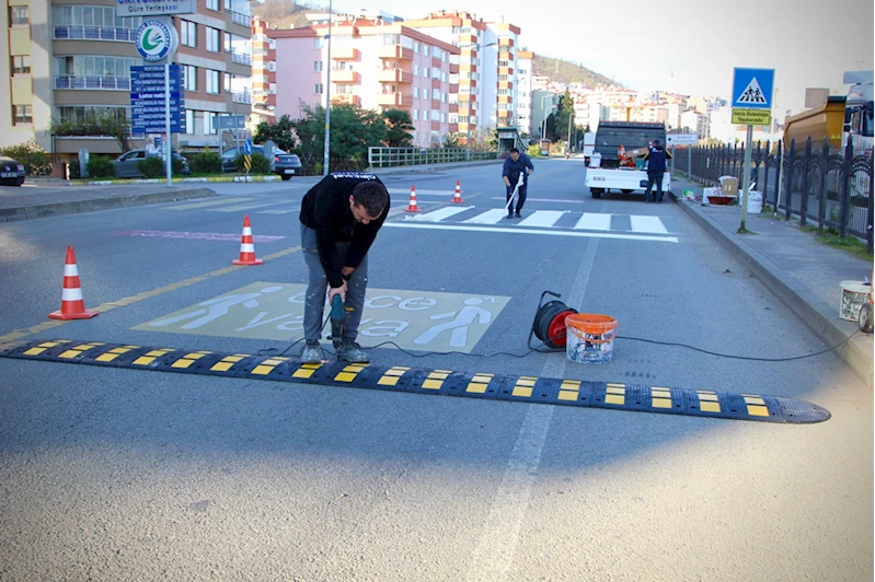 Giresun Belediyesinden yaya ve araç trafiği çalışması