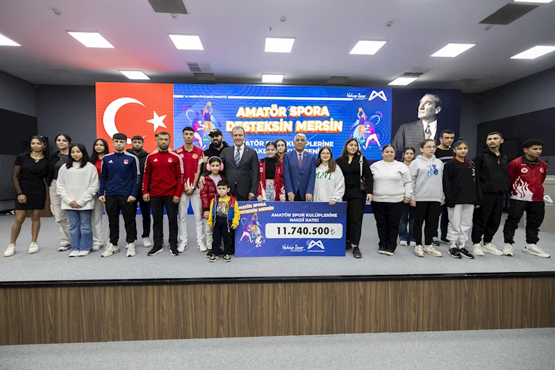 Mersin’de amatör spor kulüplerine destek