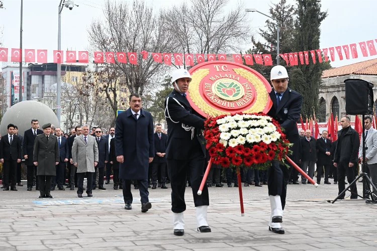 Atatürk’ün Malatya’ya gelişinin 93. yılı için tören yapıldı