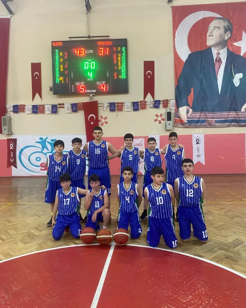 Rize Anadolu İmam Hatip Lisesi Basketbolda Bölge Birincisi!