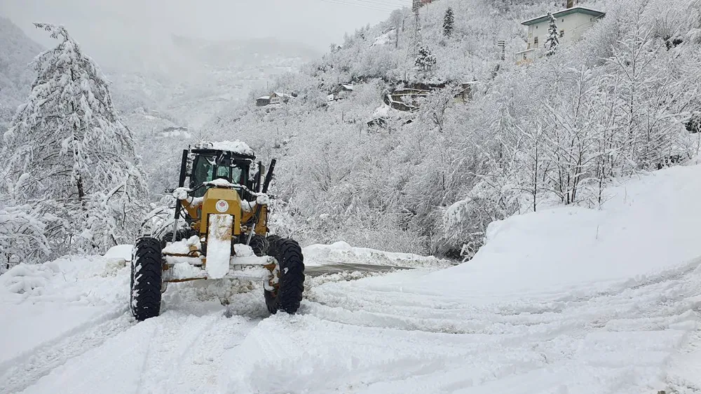 Erzurum-Tekman kara yolu kar ve tipi nedeniyle ulaşıma kapatıldı