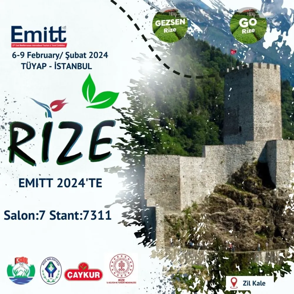 Rize 27. EMITT Fuarında yer alacak