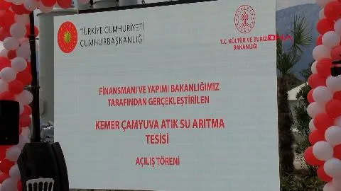 ANTALYA Bakan Ersoy, atık su arıtma tesisini açtı