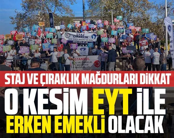 2024 STAJ VE ÇIRAKLIK MAĞDURLARI HABERLERİ: Çıraklık ve staj sigortası mağdurlarına müjde!