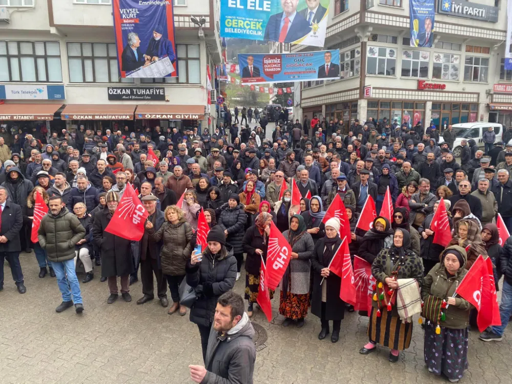 Suiçmez, Tonya Mitinginde Tonyalılarla Buluştu