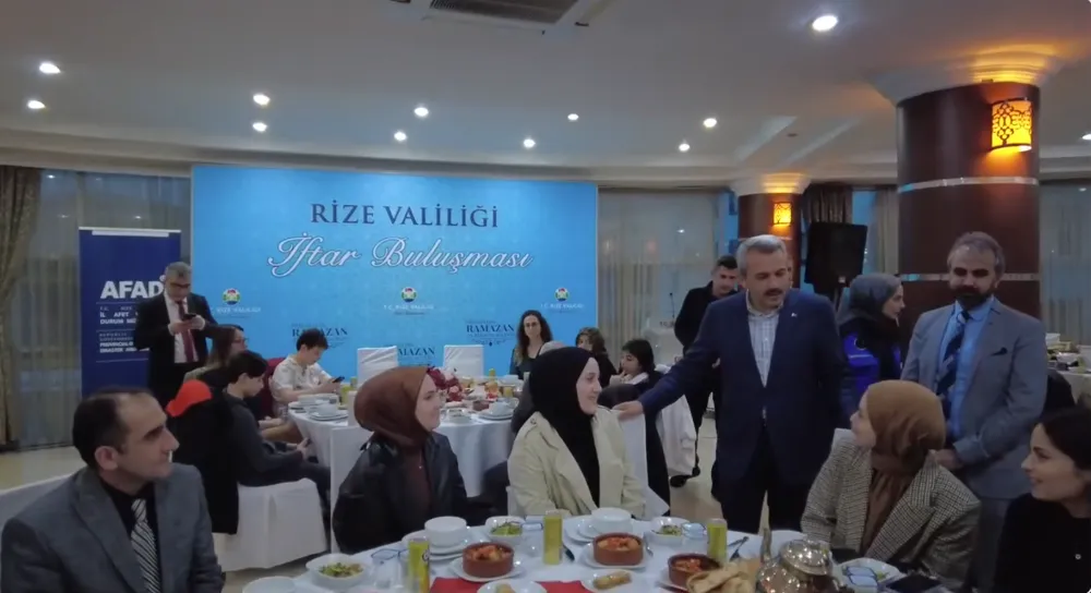 AFAD Rize depremzedeler için iftar organizasyonu düzenledi