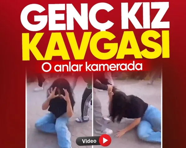 Kızlar saç saça baş başa kavga etti! O anlar kamerada...