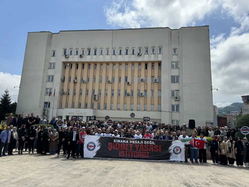 Rize ve çevre illerde eğitim sendikalarından okul müdürünün öldürülmesine tepki