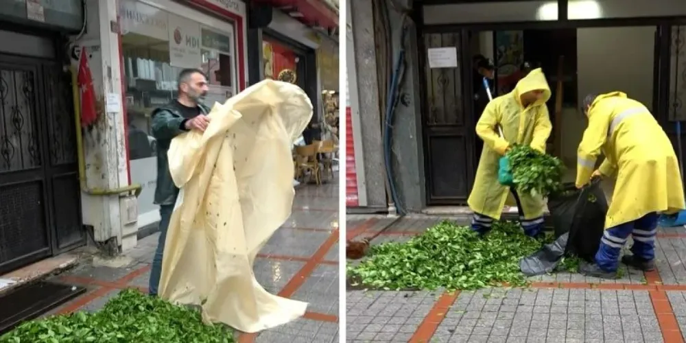 Rizeli Çay Üreticisi, Bir Çuval Çayı Akp İl Başkanlığı Önüne Döktü