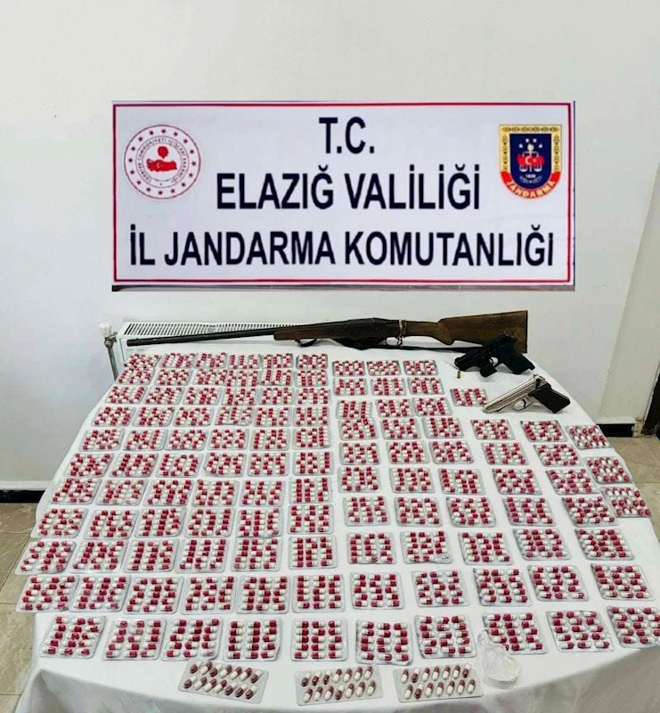 Elazığ’da 2 bin 751 uyuşturucu hapla yakalanan şüpheli gözaltına alındı