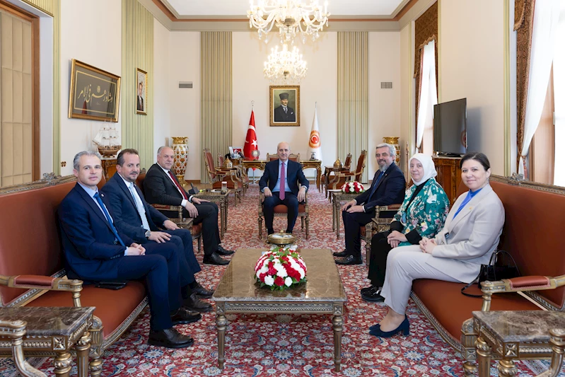 TBMM Başkanı Kurtulmuş, Kosova Kalkınma Bakanı Damka