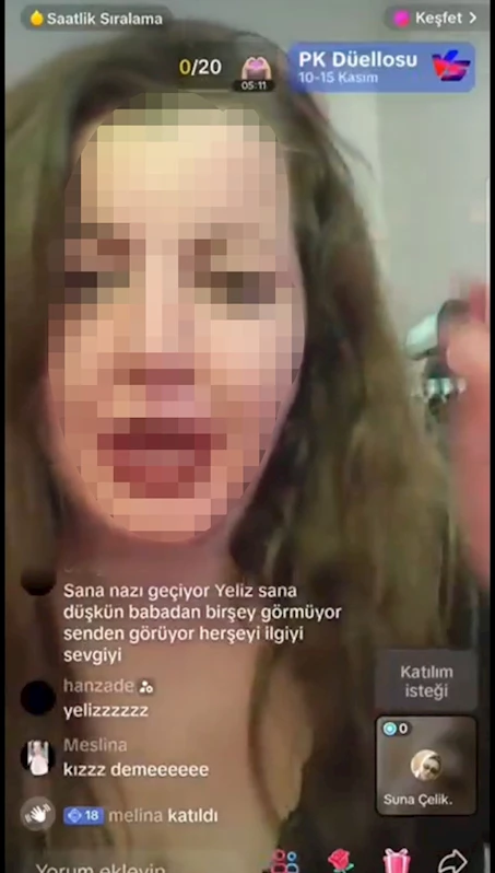 Canlı yayında 8 yaşındaki kızı için 