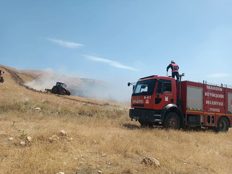 Nusaybin’de ot yangını