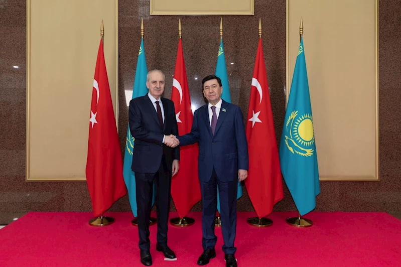 Kurtulmuş,  Kazakistan Meclis Başkanı Koşanov ile görüştü