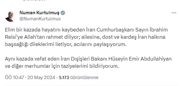 TBMM Başkanı Kurtulmuş