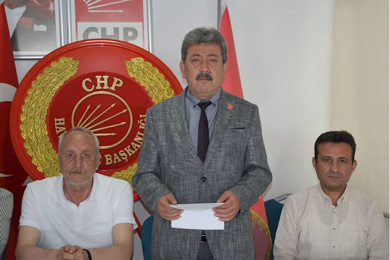 CHP Havza İlçe Başkanlığından basın açıklaması