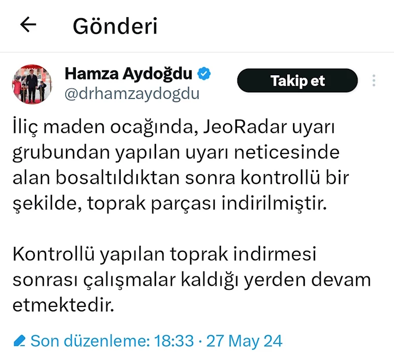 İliç’te arama çalışmalarında bir kez daha toprak kaydı, olay anı kamerada (2)