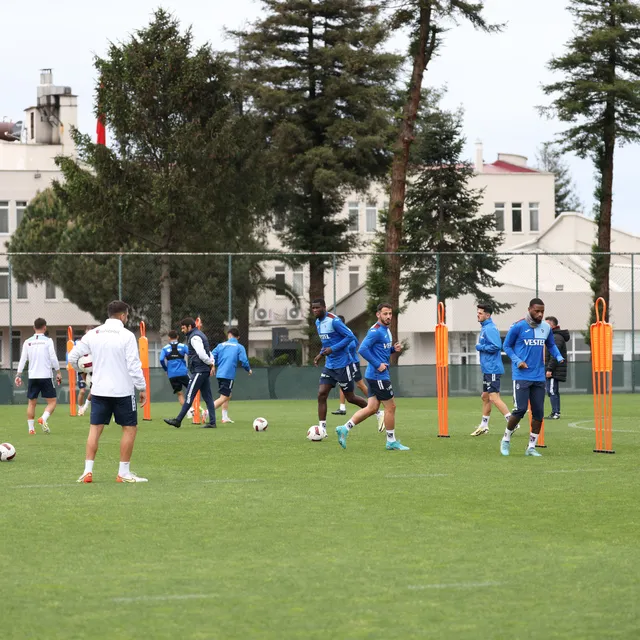 Trabzonspor, Fatih Karagümrük maçının hazırlıklarını sürdürdü