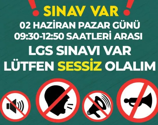 Artvin Belediyesi, LGS Sınavı Öncesi Kentte Sessizlik Çağrısı Yaptı