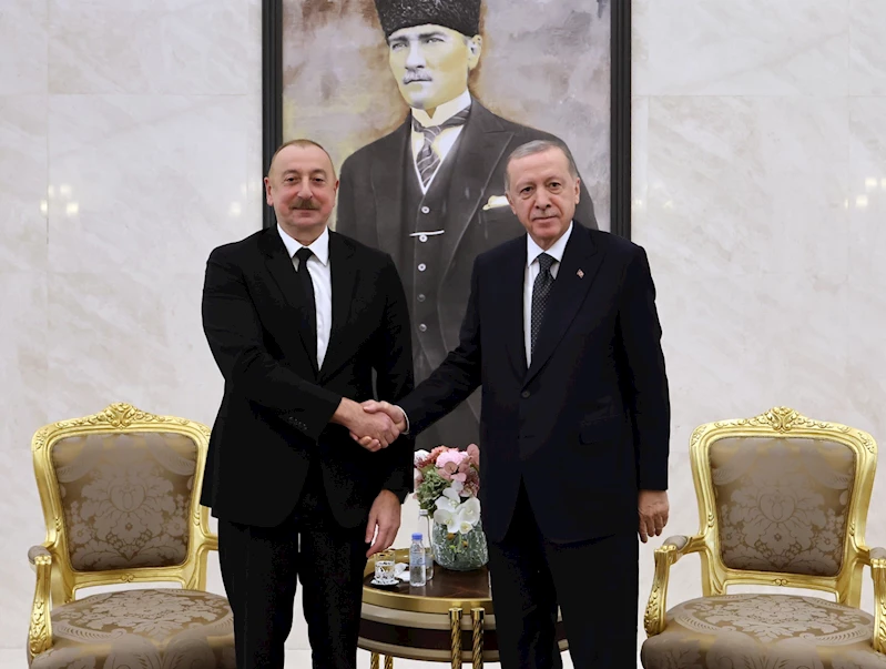 Cumhurbaşkanı Erdoğan, Azerbaycan Cumhurbaşkanı Aliyev ile görüştü