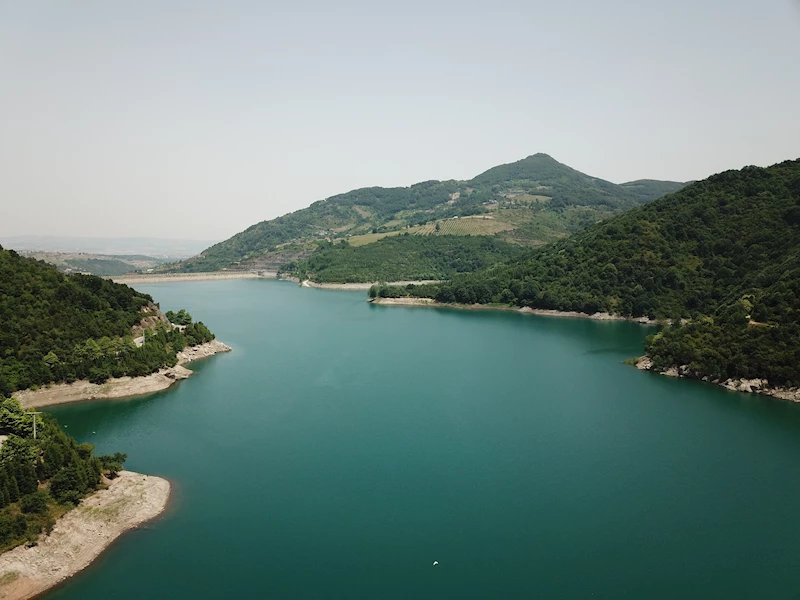 Su seviyesi düşen Yuvacık Barajı