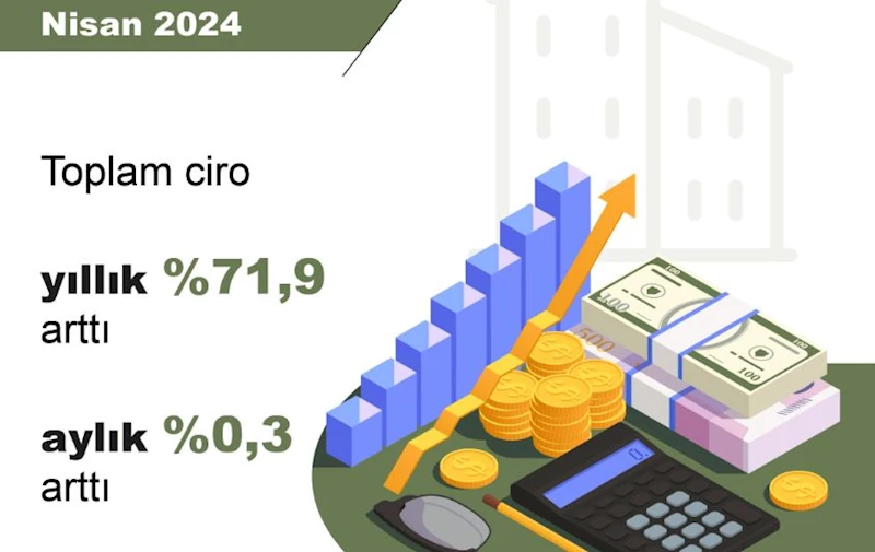 TÜİK: Toplam ciro nisanda arttı