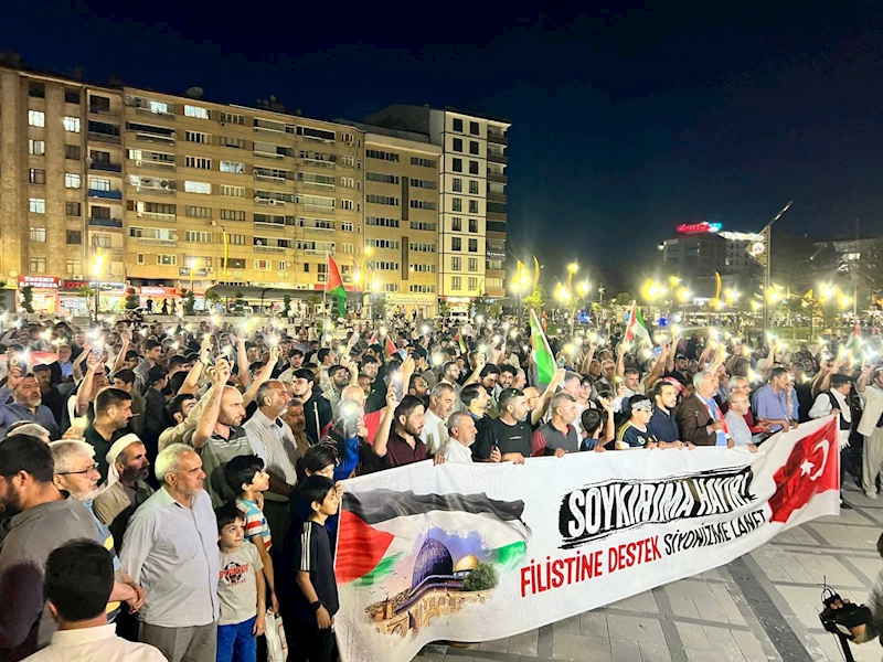 Elazığ’da İsrail protestosu