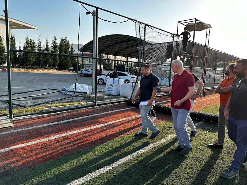 Osmaniye’de amatör spor tesislerinde bakım onarım çalışması