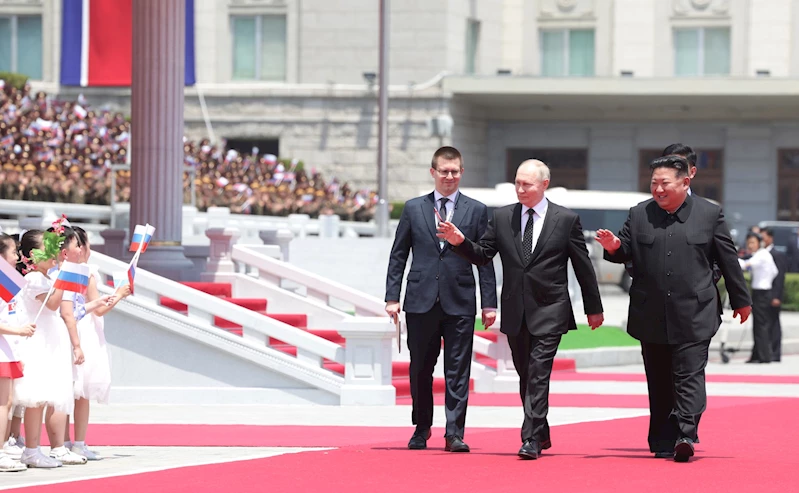 Rusya Devlet Başkanı Putin, Kuzey Kore’de temaslarına başladı