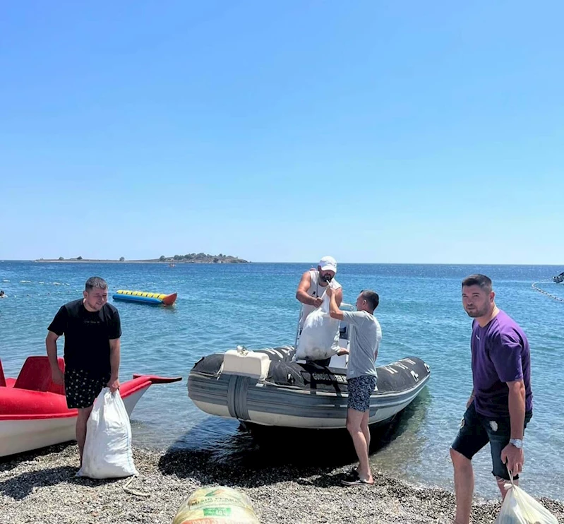 Yangında zarar gören Çiçek Adası