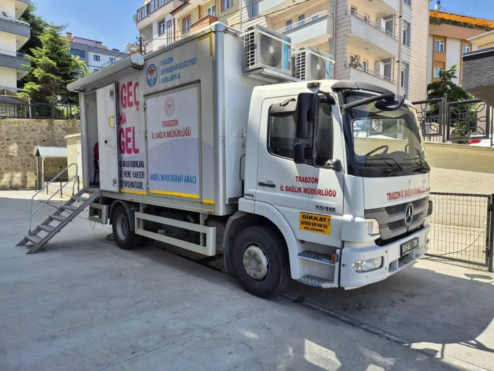 Trabzon İl Sağlık Müdürlüğü Mobil Mamografi Aracı Ortahisar
